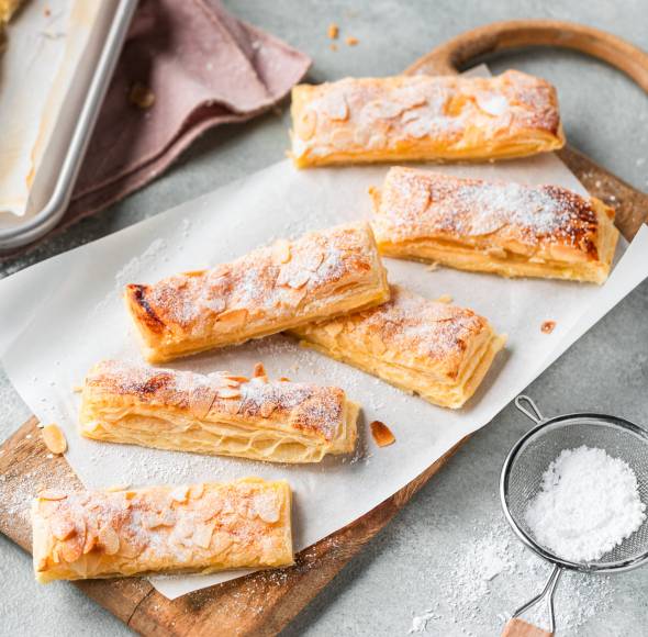 Einfache Quarkstangen mit Vanille