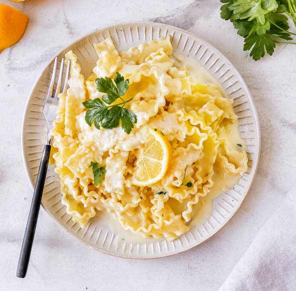 Knoblauch-Zitronen-Pasta