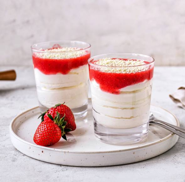 Spaghetti-Eis Dessert