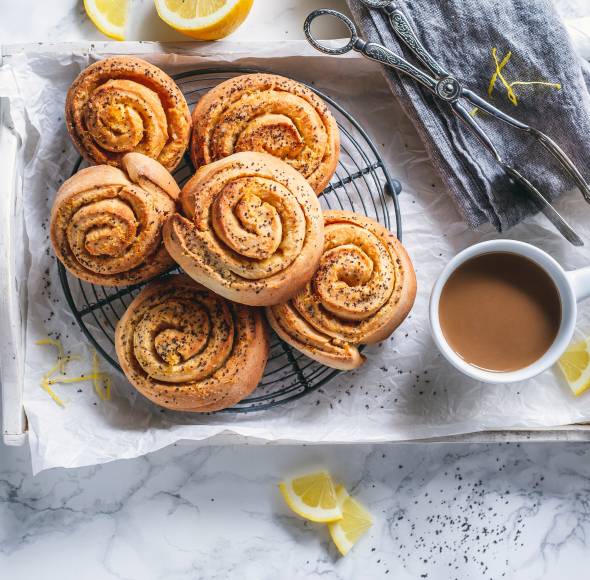 Zitronen-Hefeschnecken