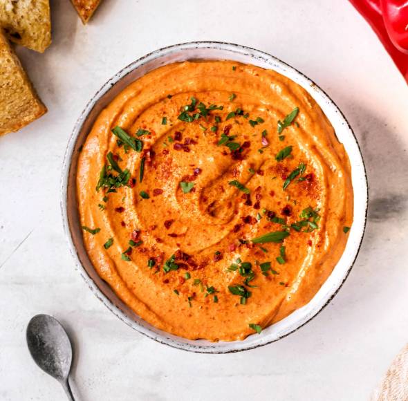 Gerösteter Paprika-Dip