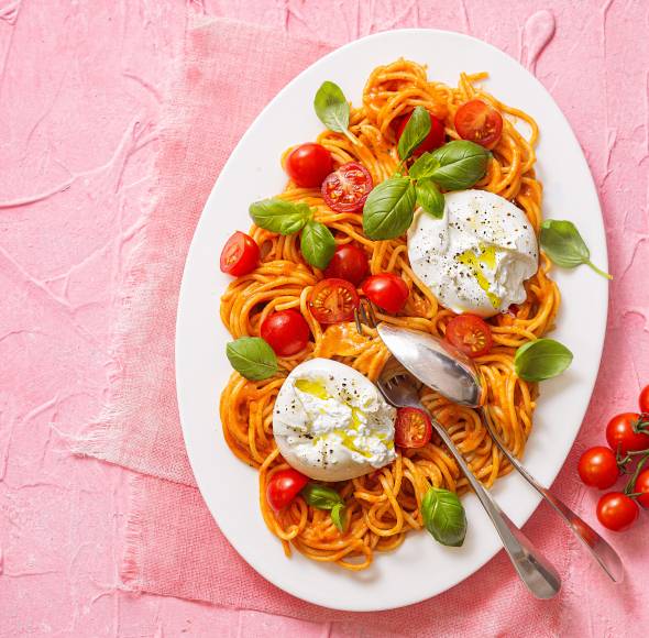 Spaghetti Tomate-Mozzarella "Deluxe"