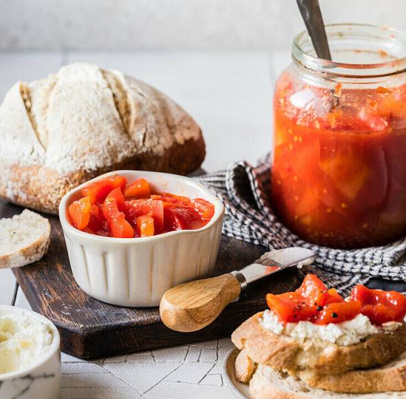 Tomaten-Paprika-Konfitüre