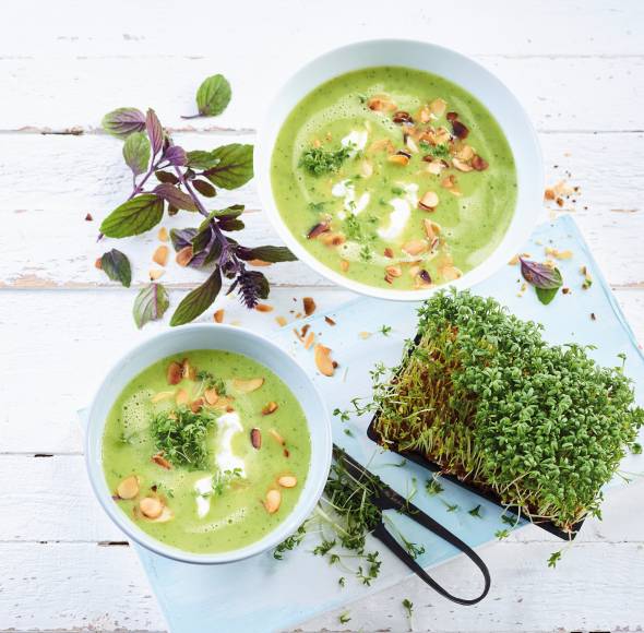 Zucchini-Sahnecremesuppe