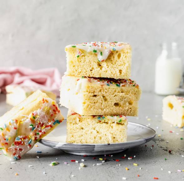 Blechkuchen mit Banane