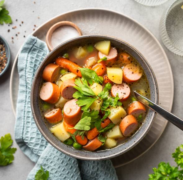 Erbsen-Möhren-Eintopf