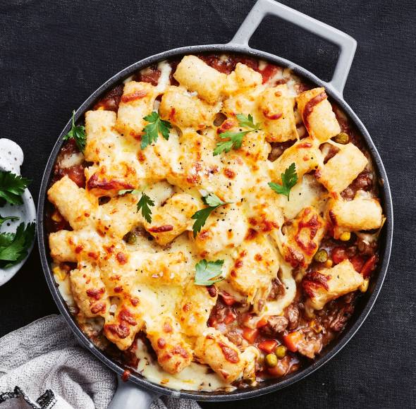 Hackfleischauflauf mit Kroketten (Sheperd's Pie)