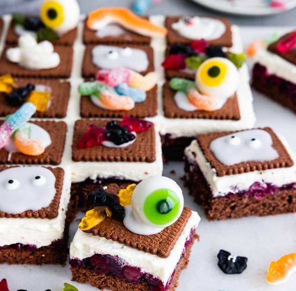 Halloweenkuchen vom Blech