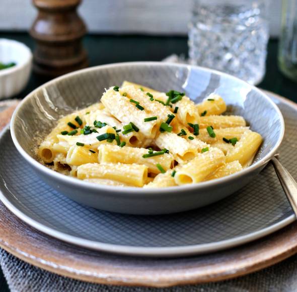 Cremige Pasta quattro formaggi