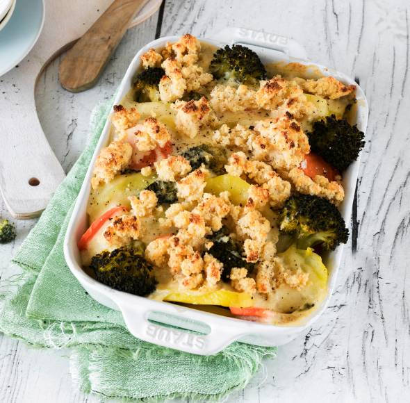 Gemüse-Kartoffelgratin