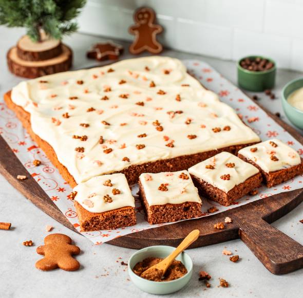 Weicher Lebkuchen vom Blech