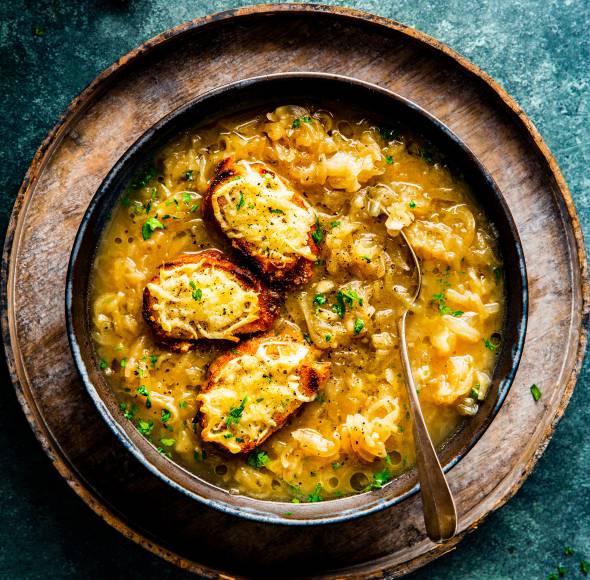 Französische Zwiebelsuppe