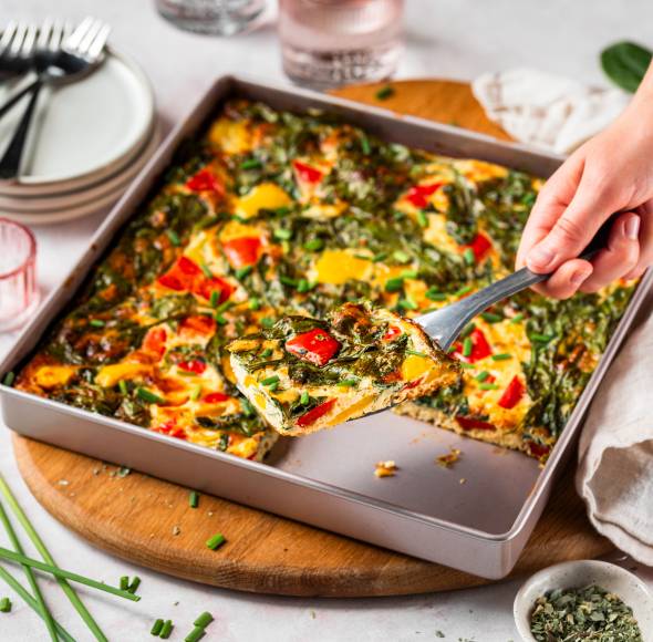 Frühstücks-Frittata vom Blech