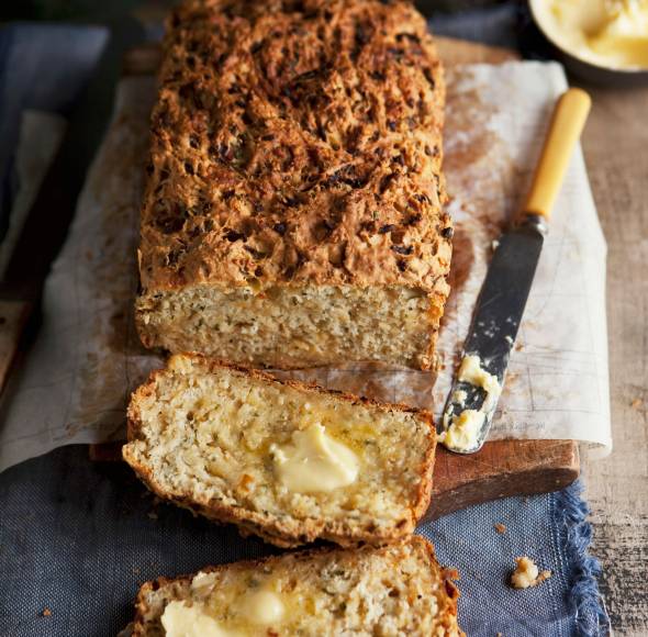 Schnelles Zwiebelbrot ohne Warten