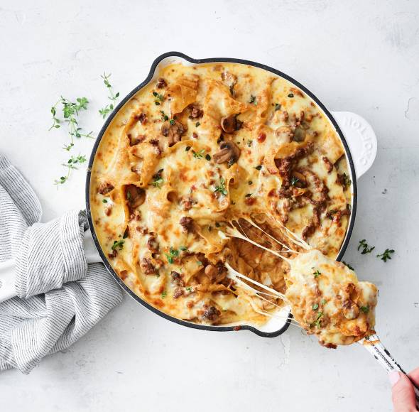 Zwiebel-Hackfleisch-Auflauf