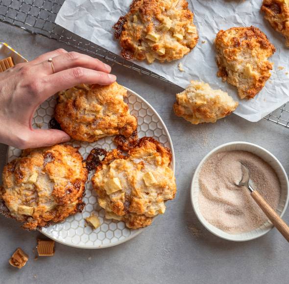 Apfelballen mit Karamell