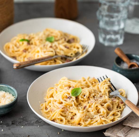 Carbonara mit Sahne