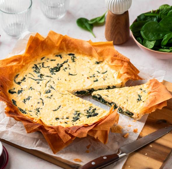 Feta-Spinat-Knusper-Quiche „Börek-Style“