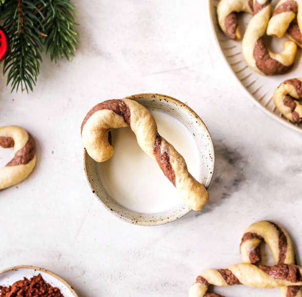 Schoko-Zuckerstangen-Kekse