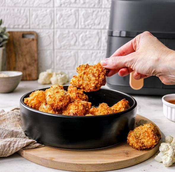 Low Fat Blumenkohl-Bites aus dem Airfryer