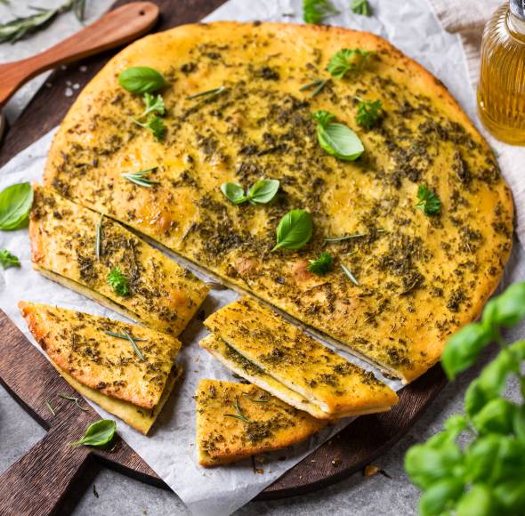 Knofi-Fladen zum Grillen