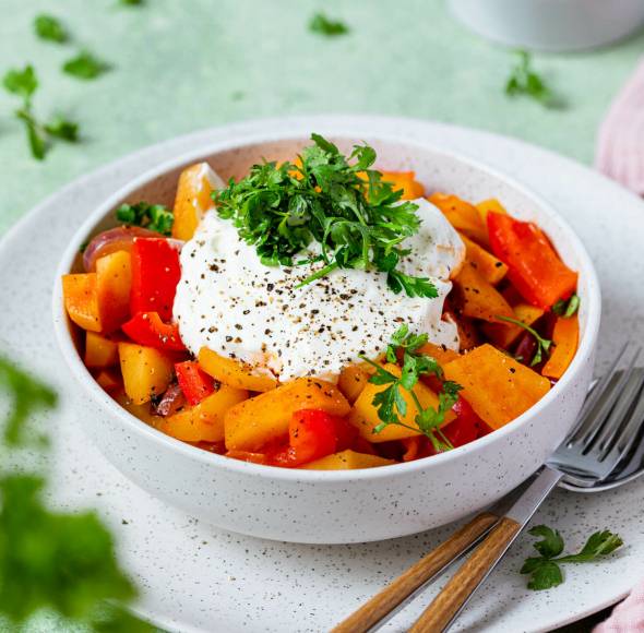 Einfaches Paprika-Gulasch