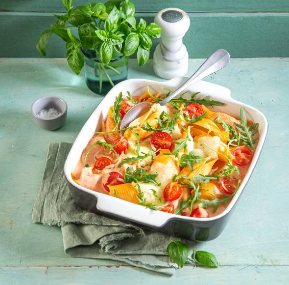 Ofenpasta à la Margherita