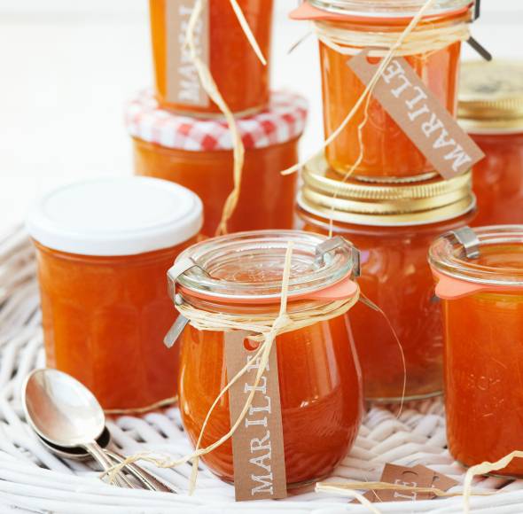 Aprikosenmarmelade zum Verschenken