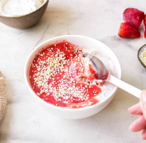 High Protein Spaghettieis-Bowl