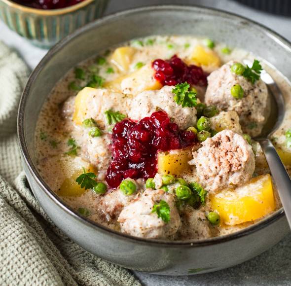Schwedischer Hacktopf „Köttbullar“ Style