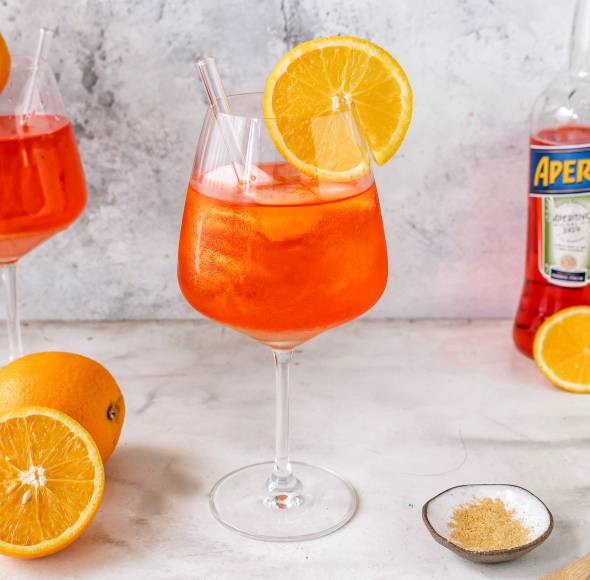 Glitter Aperol Spritz