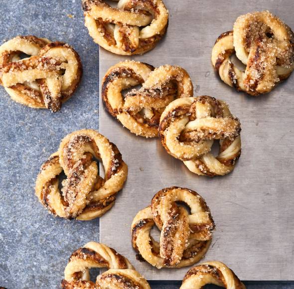Schnelle Spekulatius-Brezeln