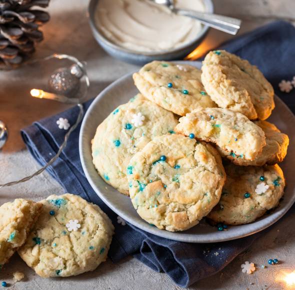 Schneesturm-Cookies mit Philadelphia