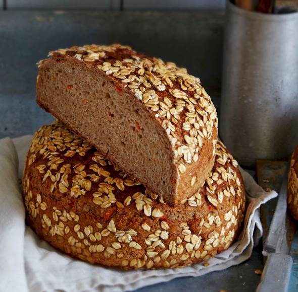Fitnessbrot mit Dinkel und Karotten