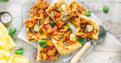 Zweierlei Pizza