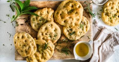 Focaccia-Brötchen
