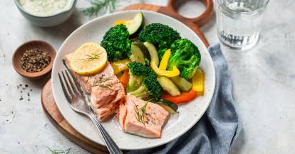 Lachs mit Gemüse