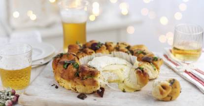 Brotkranz mit cremigem Käse