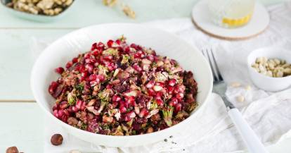 Ein Teller mit Rohkostsalat