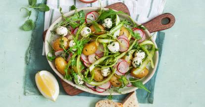 Kartoffelsalat Spargel-Mozzarella