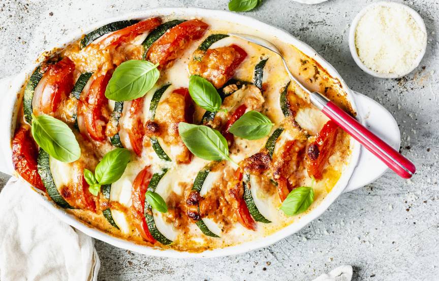 Gemüseauflauf mit Parmesan