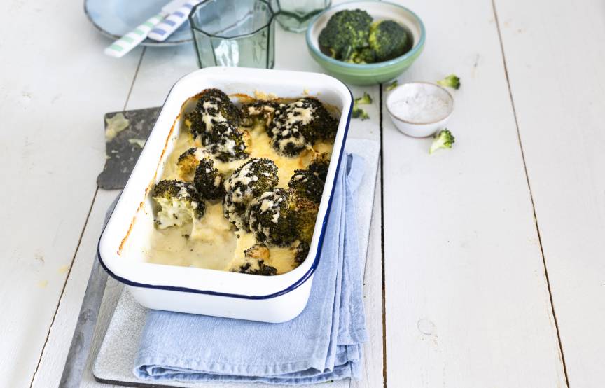 Sahniges Brokkoli-Kartoffelgratin