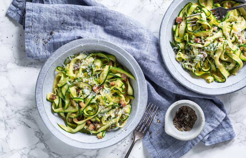 Zoodles mit Carbonara