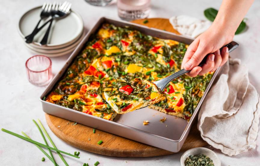 Frühstücks-Frittata vom Blech
