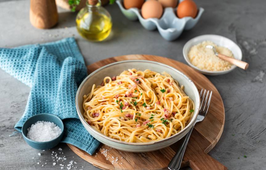 Spaghetti Carbonara wie in Italien