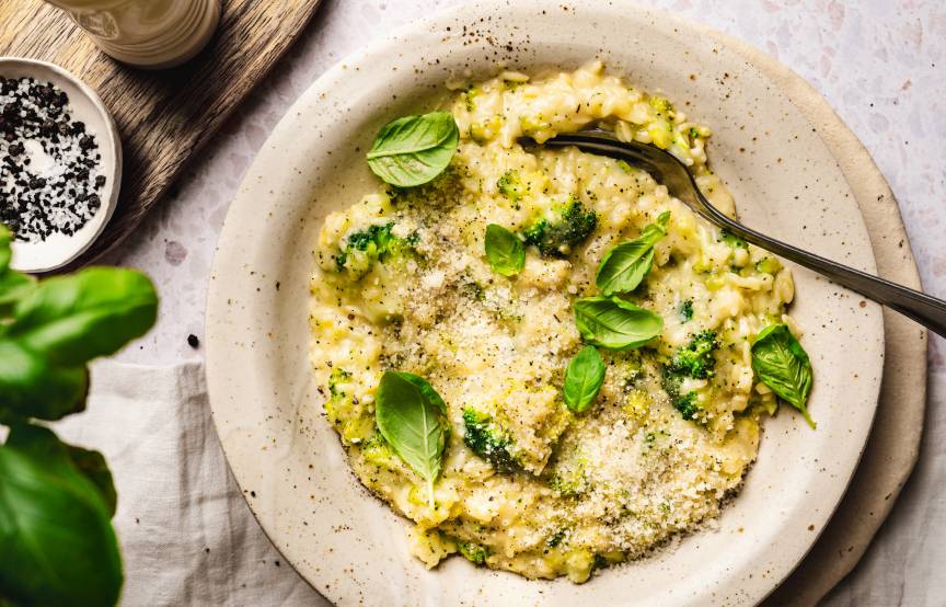 One-Pot-Orzo mit Brokkoli