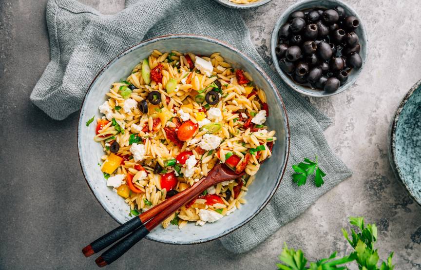 Paprika-Orzo-Salat
