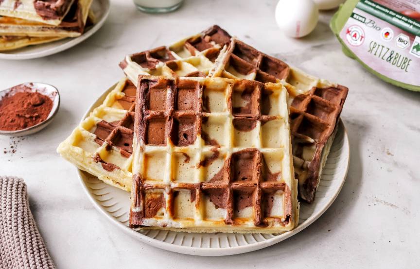 Kuhflecken-Waffeln