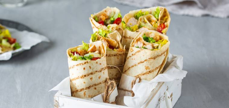 Caesar-Salad-Wraps