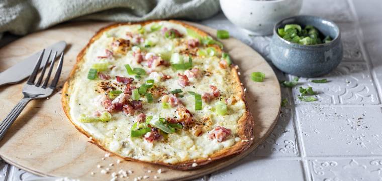 Low-Carb-Flammkuchen